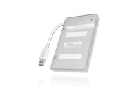 ICY BOX Kućište za tvrdi disk IB-AC603a-U3 HDD/SSD 2.5" SATA do 9.5 mm USB 3.0 bijelo